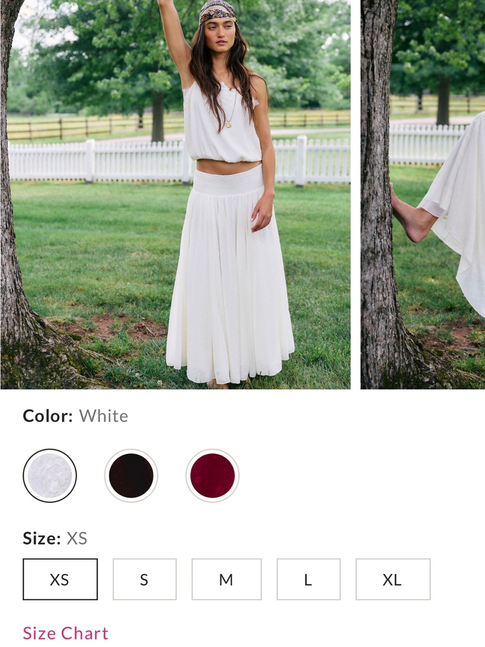 Free people Sunflare Maxi Skirt Set